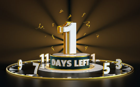 1 Days Left Promotional Background: Urgency Design Spotlight