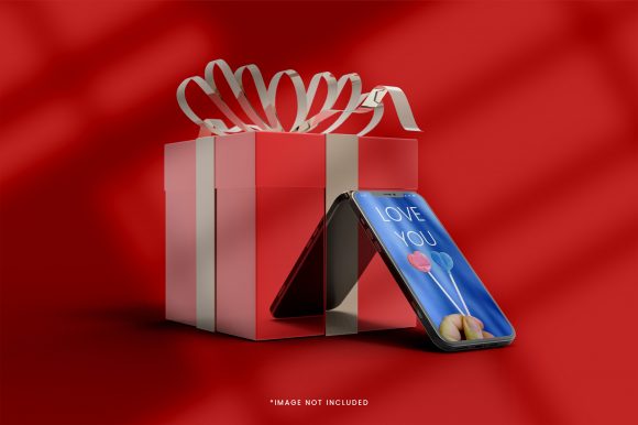 3d Gift Box Mockup with Smartphone: Elevating Your Digital Presentation