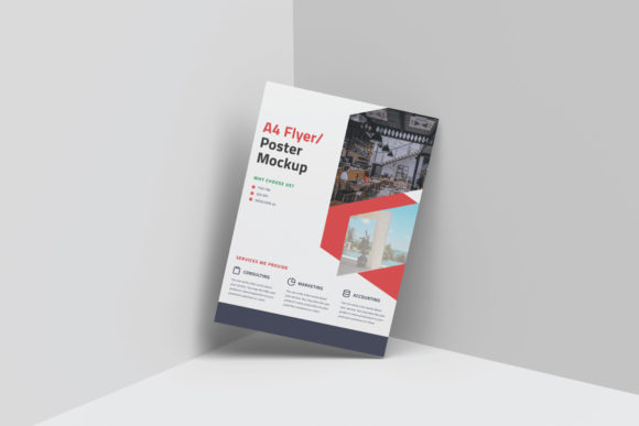 A4 Flyer Mockup Template for Professional Design