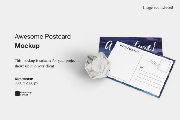 Awesome Postcard Mockup for Professional Displays