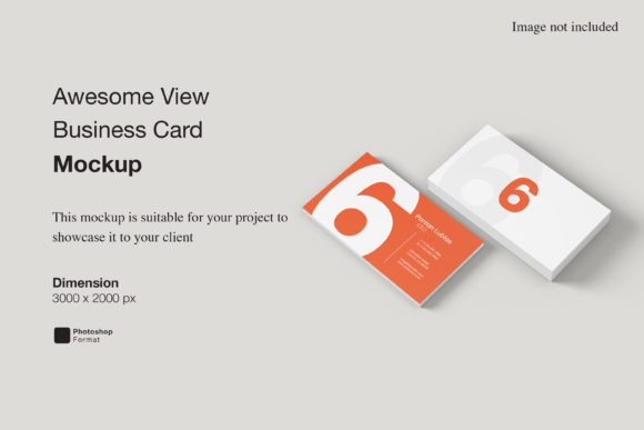 Awesome View Business Card Mockup for Professional Presentation