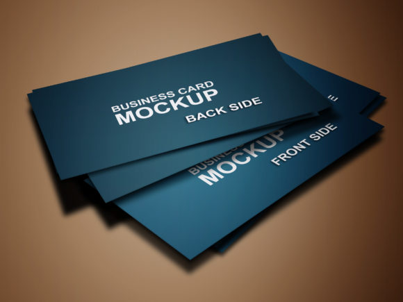 Business Card Corporate Mockup: Professional 3D Presentation