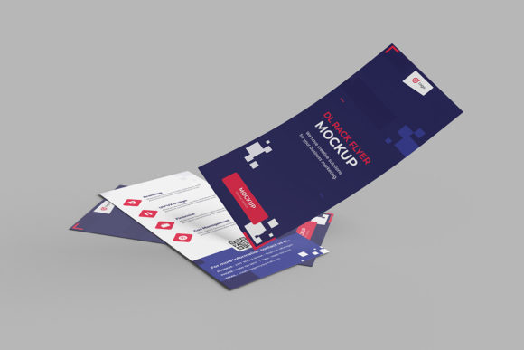 Elevate Your Design Portfolio with the DL Rack Flyer Mockup