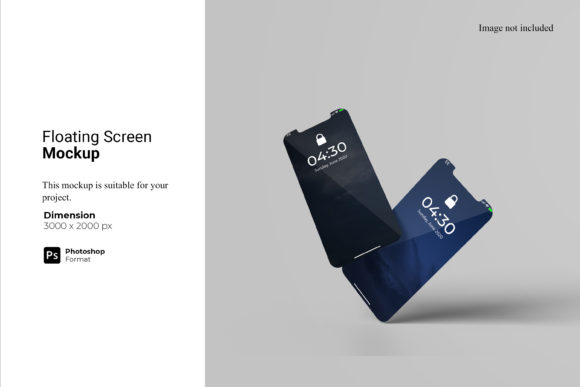 Floating Screen Smartphone Mockup for Professional Designers