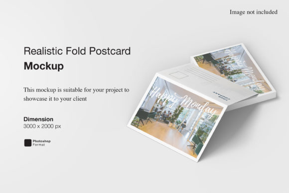 Realistic Fold Postcard Mockup: The Professional Way to Showcase Your Designs