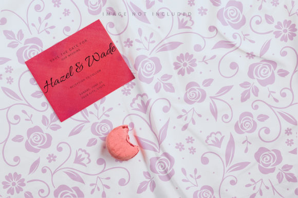 Revolutionizing Visual Presentation with the Pink Macaron with Mockup Letter