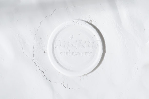 Round Frame from White Powder Mockup: A Practical Tool for Creative Workflows