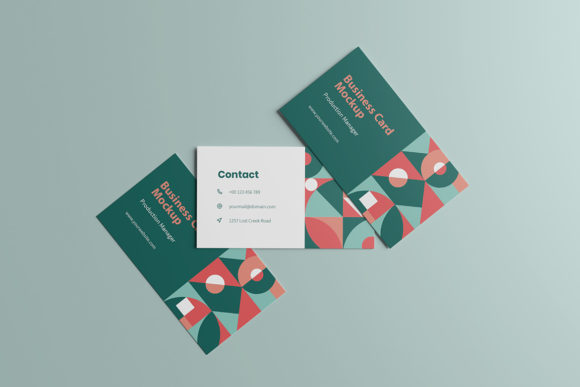 Three Business Card Mockup: The Realistic Way to Showcase Your Design