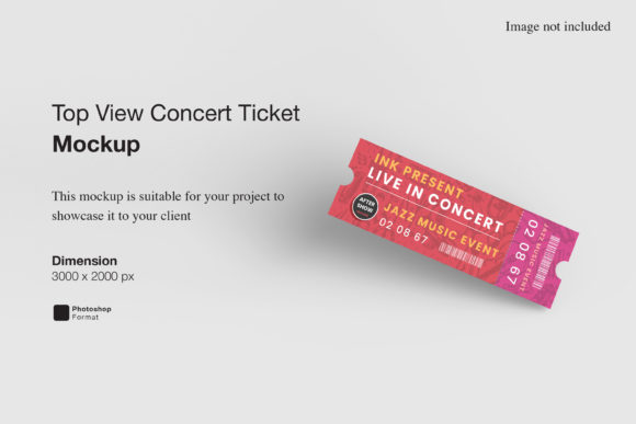 Top View Concert Ticket Mockup: The Essential Tool for Professional Event Design